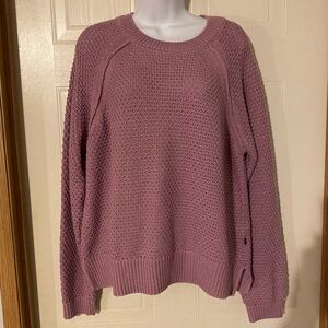 Pink Gap sweater sz medium poly blend super cute
